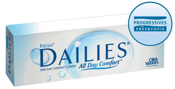 Focus Dailies Progressives – jetzt auch mit AquaComfort™