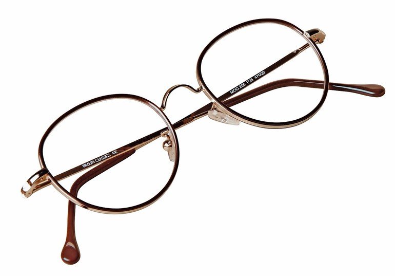 Panto-Brille mit Acetat-Ringen